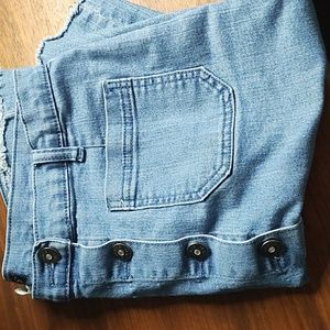 Jean Botton down skirt